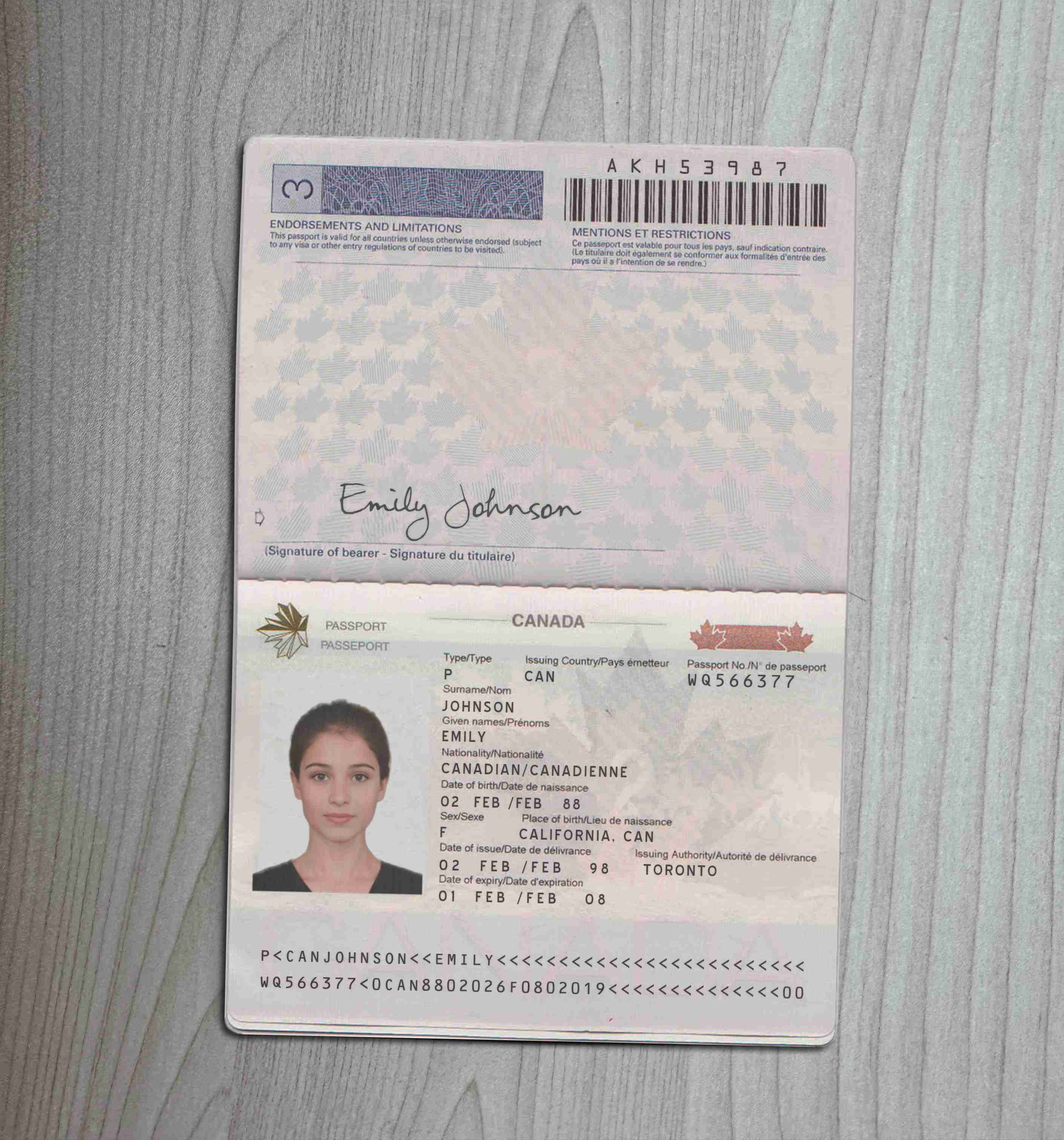 カナダパスポートプレビュー