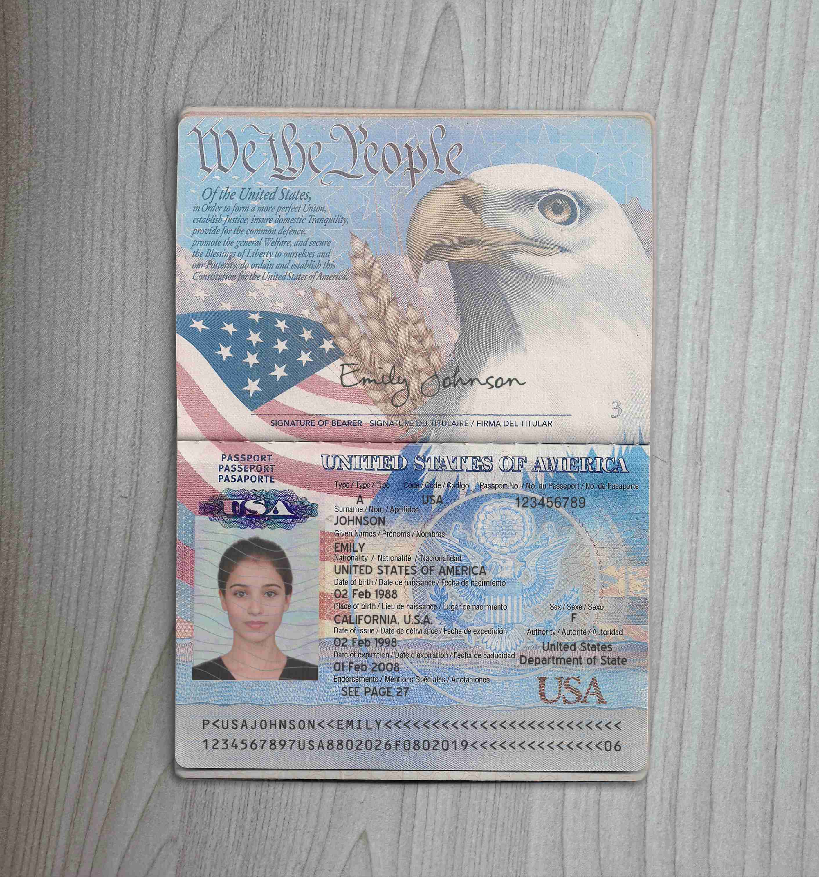 usa passport preview